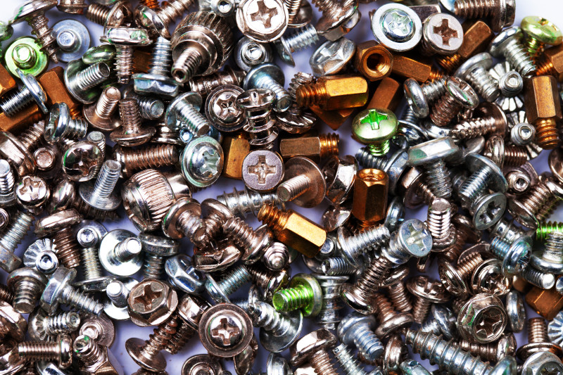 We recommend you have an abundant supply of nuts, bolts and screws