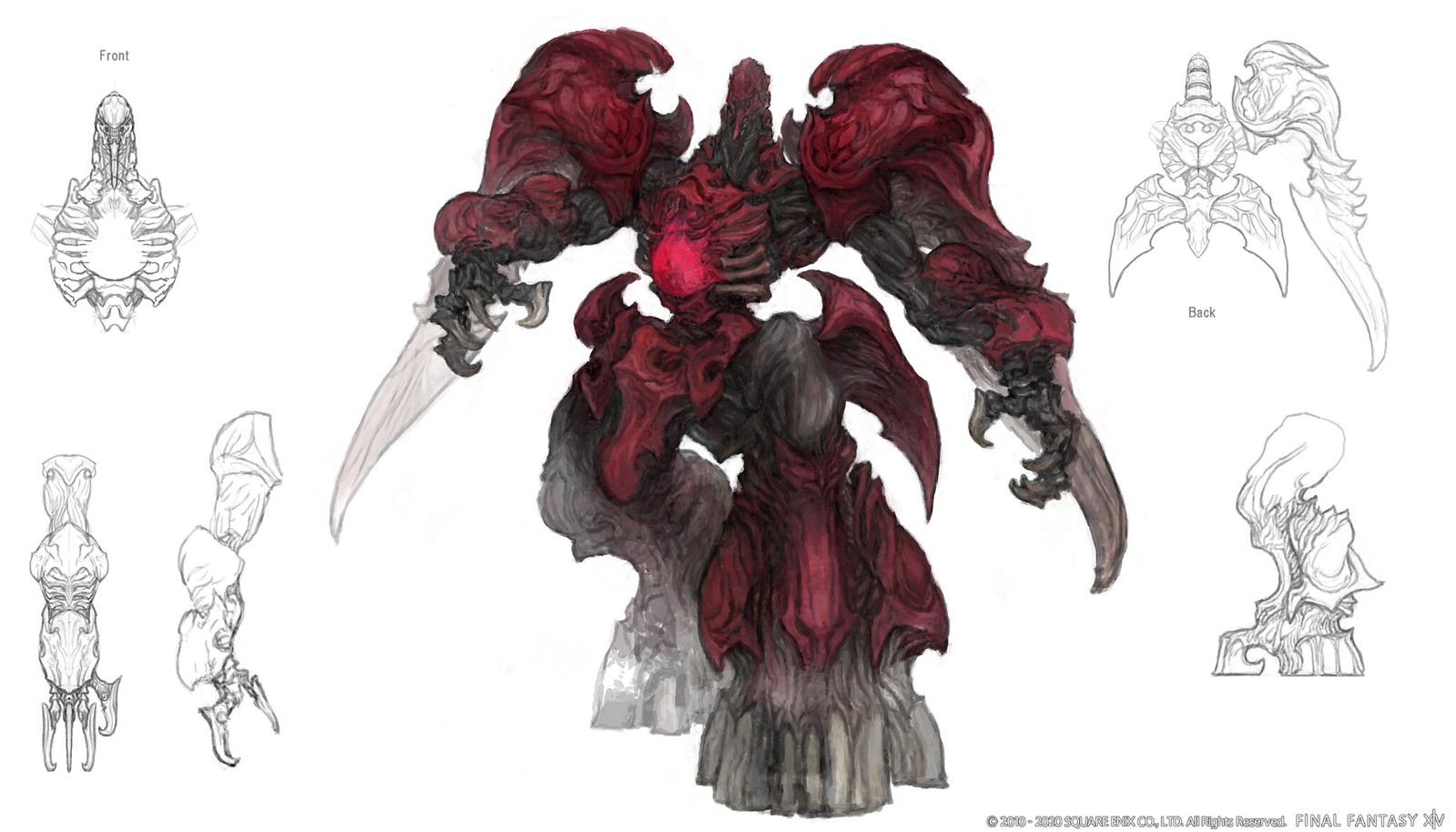 Final Fantasy XIV: Shadowbringers - Ruby Weapon concept art