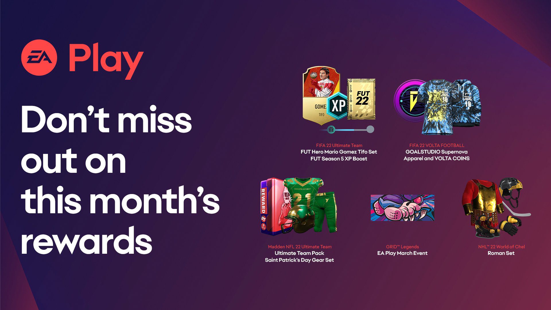 EA Play March Rewards