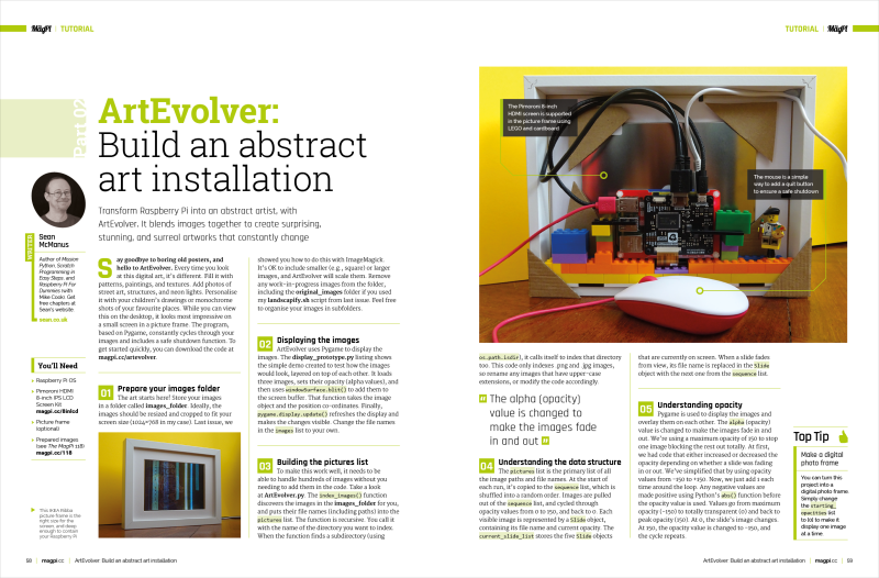 ArtEvolver: Build an abstract art installation